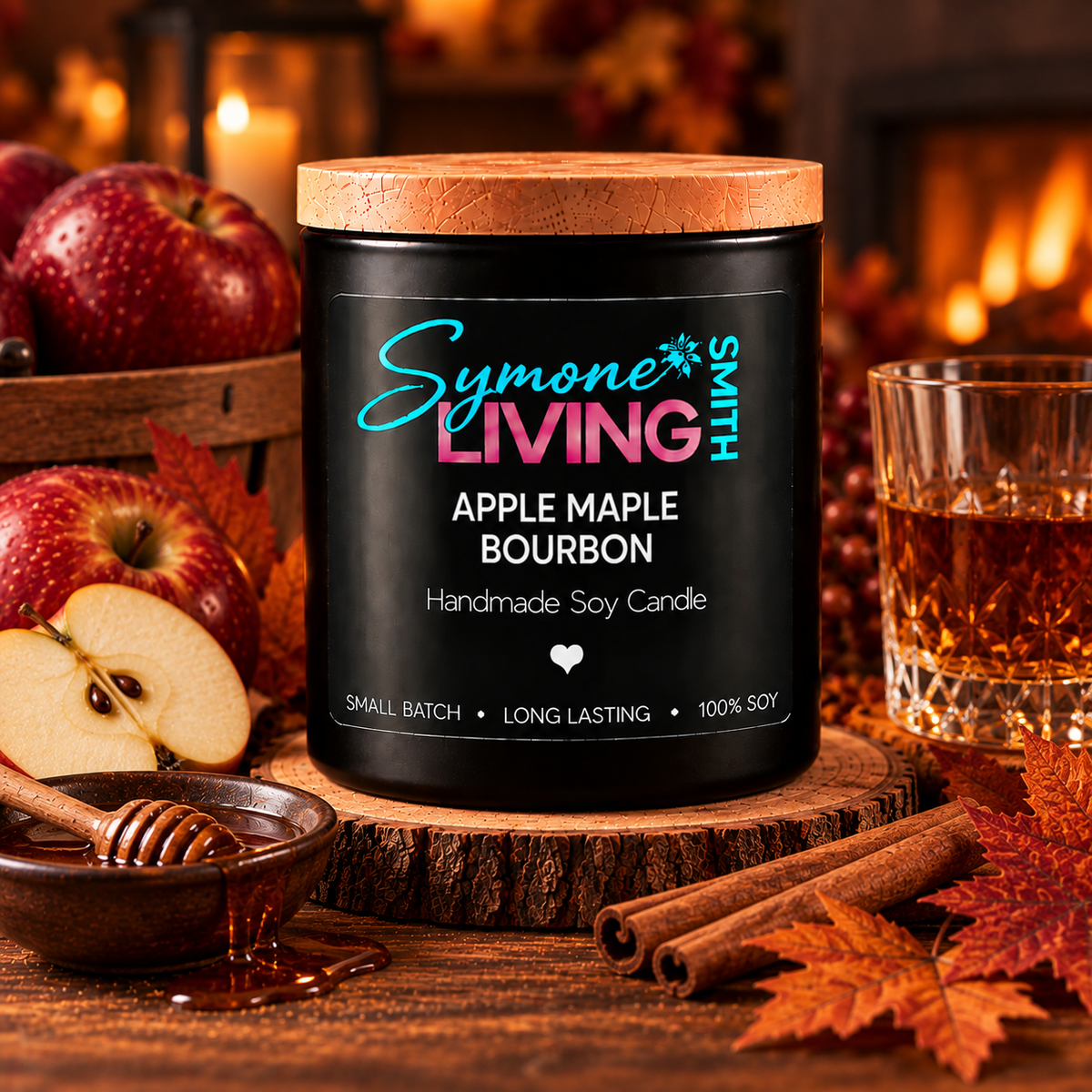Apple Maple Bourbon - Soy Candle
