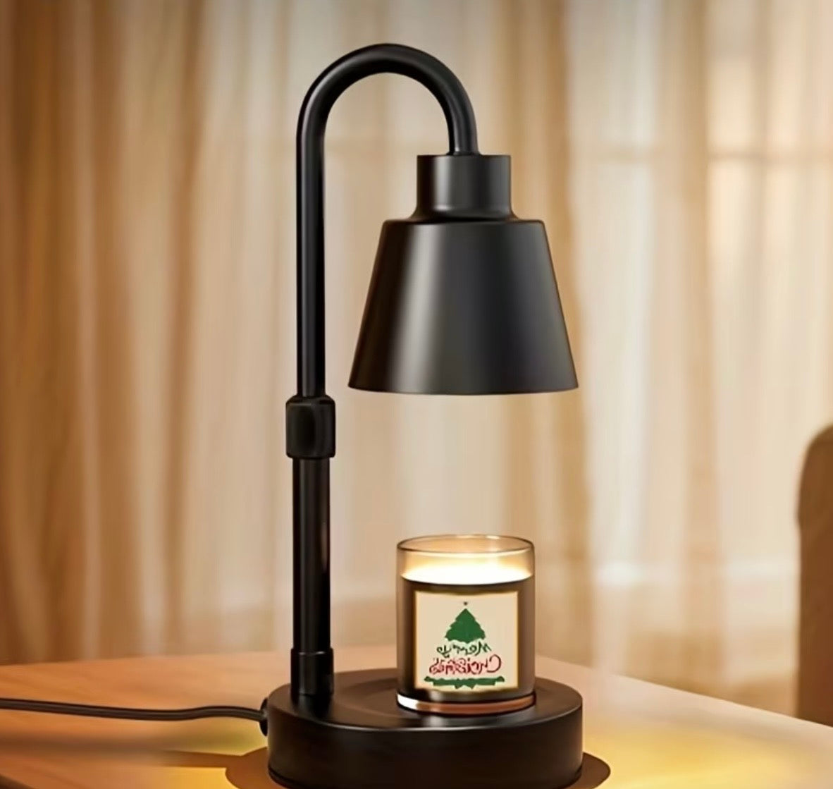 Candle Warmer Lamp - Black Metal